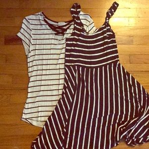 Forever 21 Dress & Lace Up Top